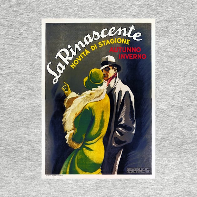 LA RINASCENTE New Season by Marcelo Dudovich Milano Italy Departmental Store Advertisement by vintageposters